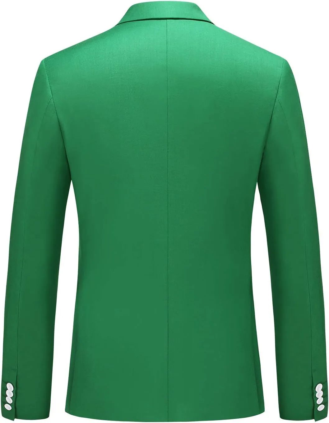 MOGU Men's Double-Breasted Suit Blazer Slim Fit Solid Color Sport Coat Jacket for Business, Wedding, Prom & Formal Events