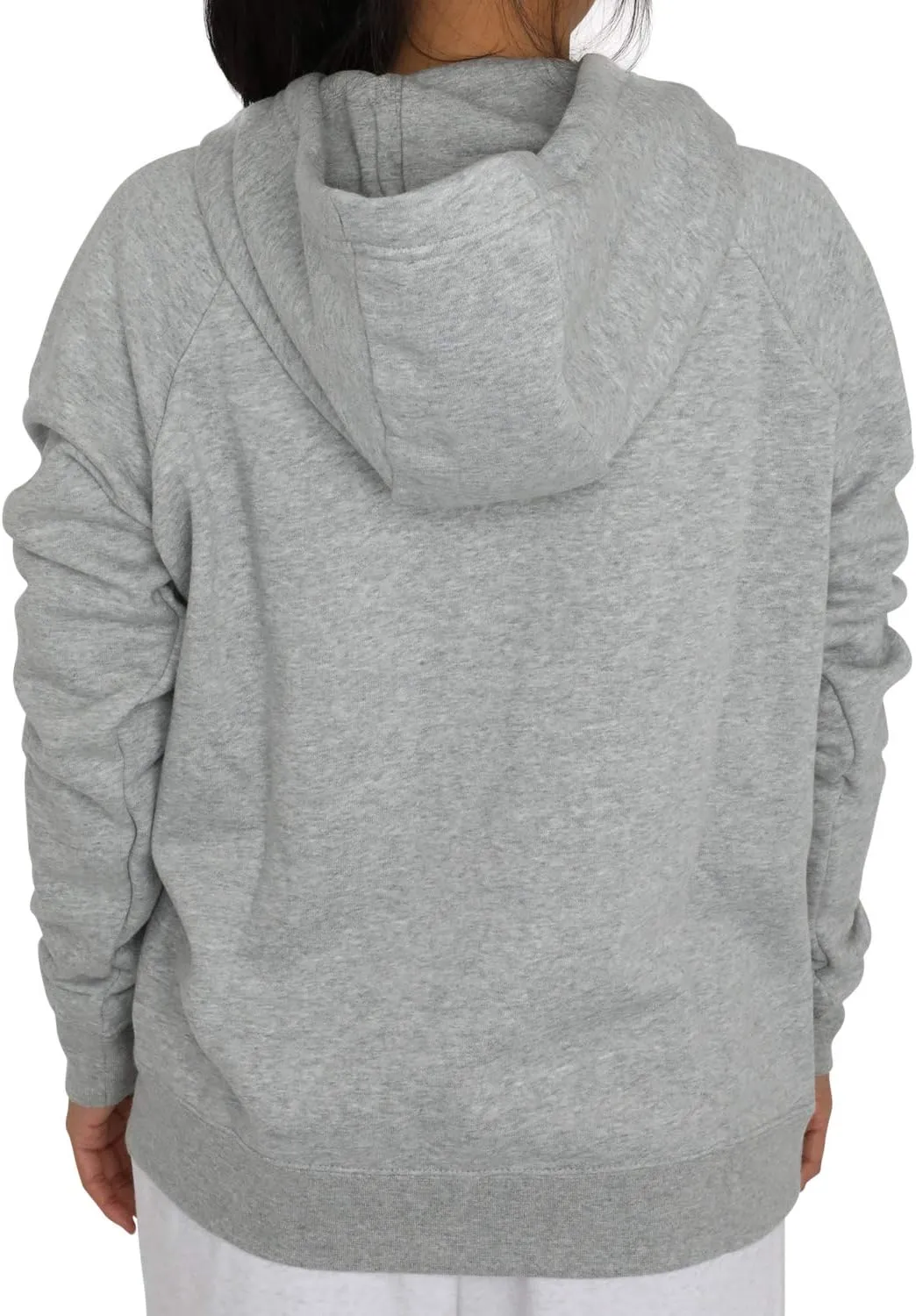 Nike Women's Dark Grey Heather Essential Fleece Hoodie (BV4124 063)