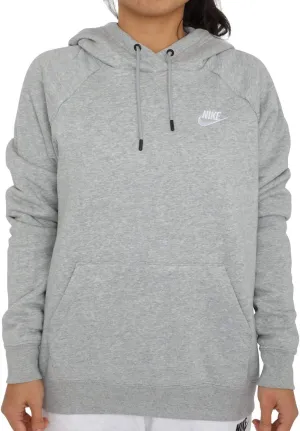 Nike Women's Dark Grey Heather Essential Fleece Hoodie (BV4124 063)