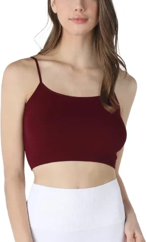 NIKIBIKI Women Seamless Classic Crop Top Bralette, Made in U.S.A, One Size