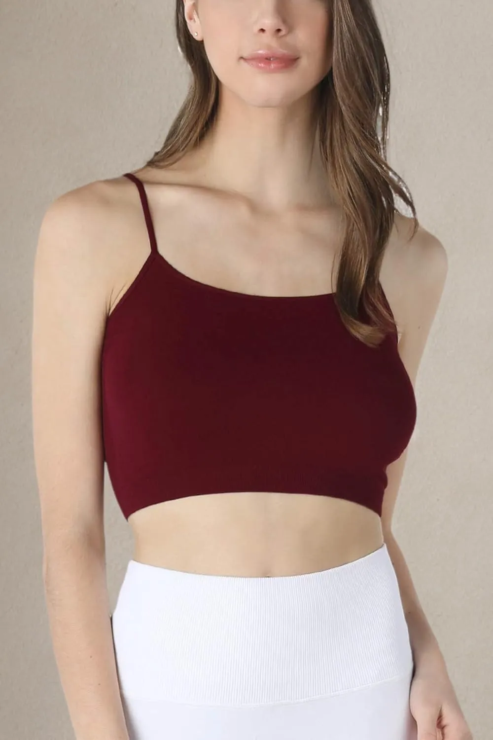 NIKIBIKI Women Seamless Classic Crop Top Bralette, Made in U.S.A, One Size
