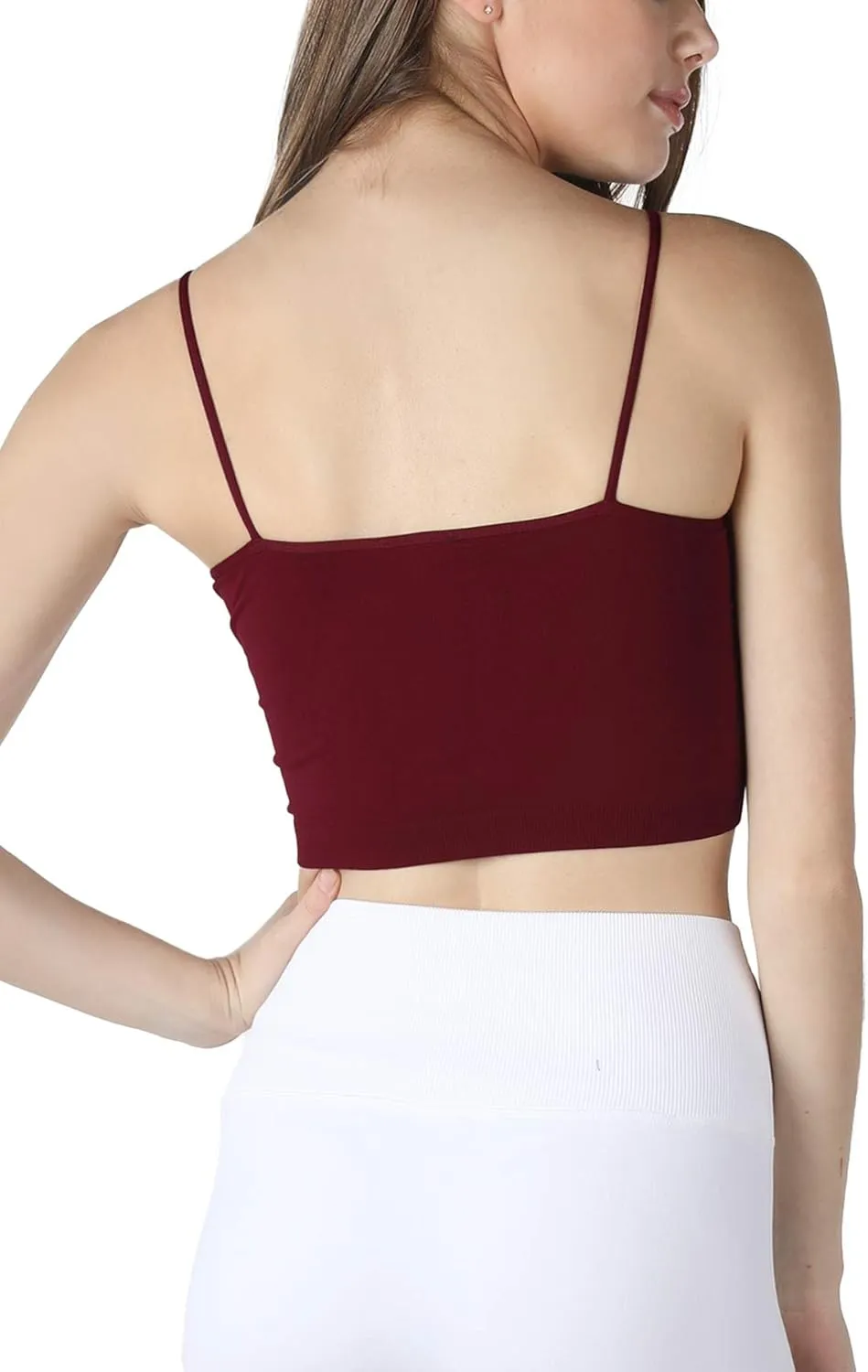 NIKIBIKI Women Seamless Classic Crop Top Bralette, Made in U.S.A, One Size
