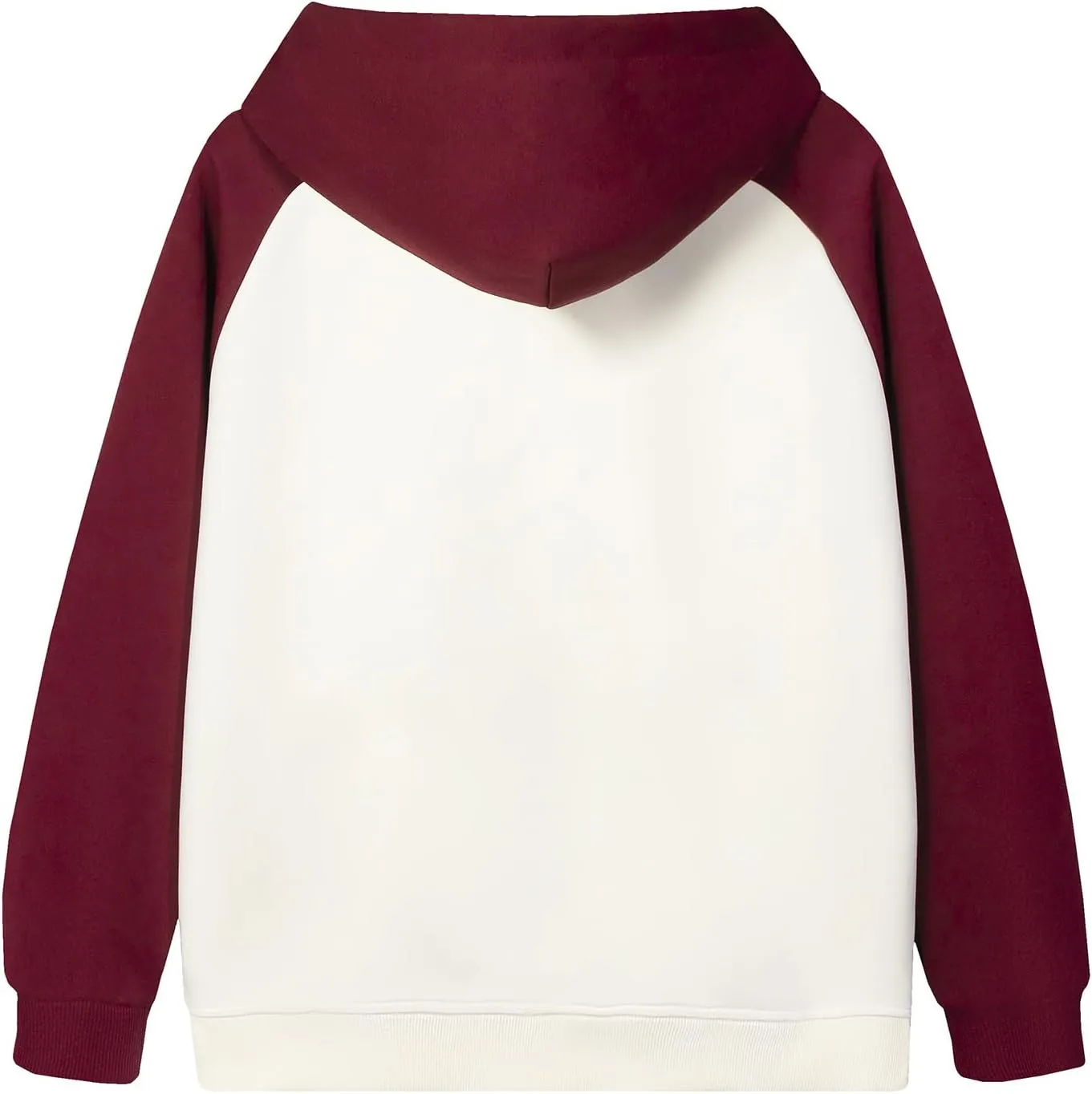 Oversized Color Block Full Zip Up Hoodies for Women Lightweight Hooded Sweatshirt Trendy Casual Jacket with Pockets