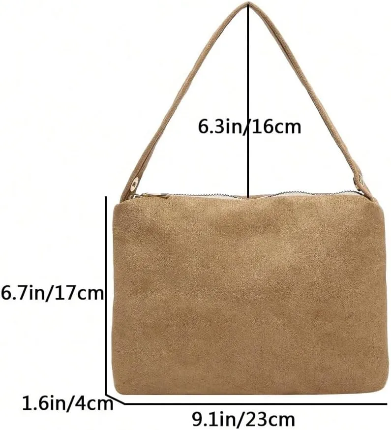 OYOANGLE Women's Small Square Top Handle Clutch Purse Zipper Closure Dumpling Bags