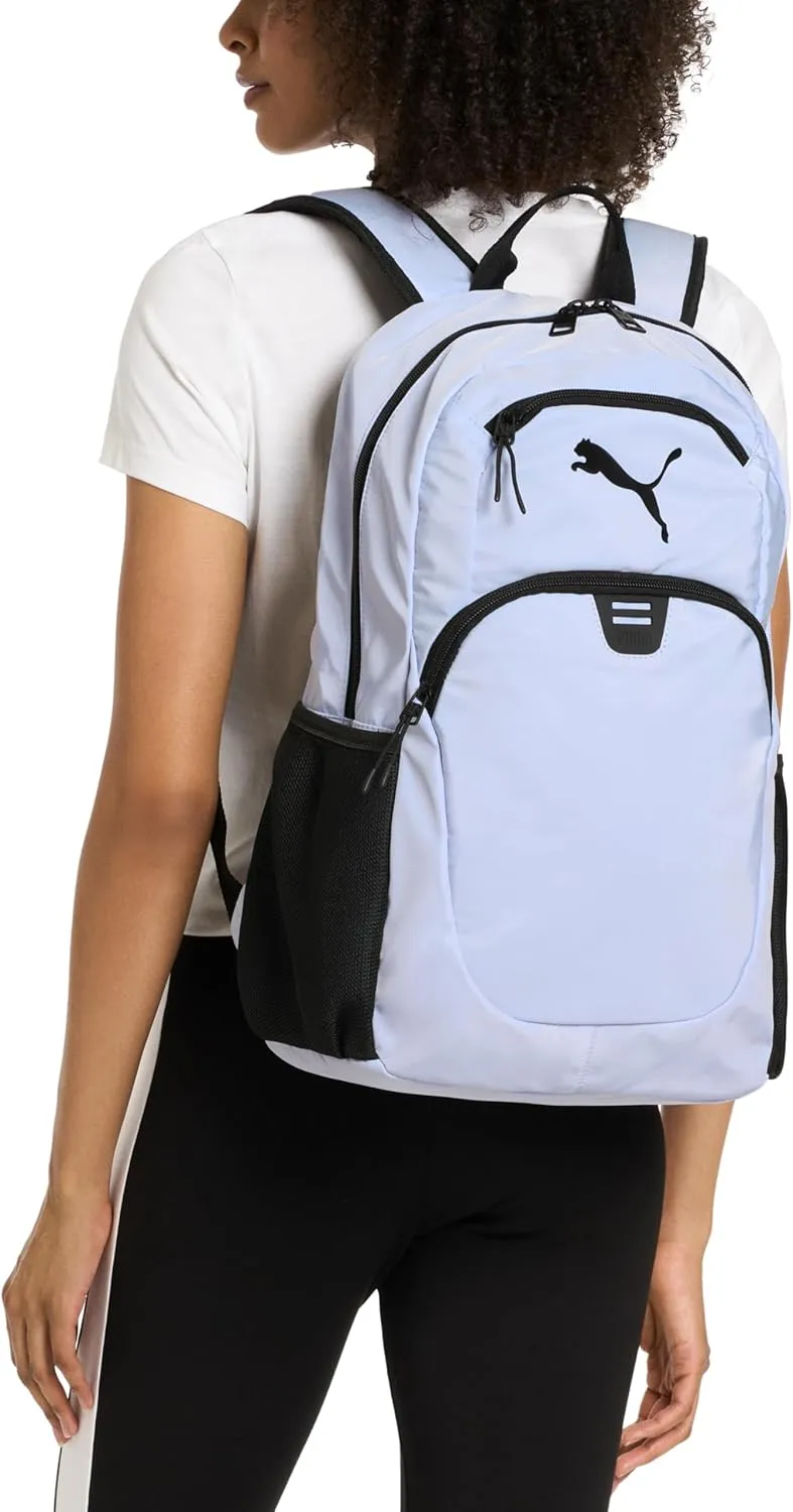 PUMA Women's Poppy Backpack, Black/Silver, Large