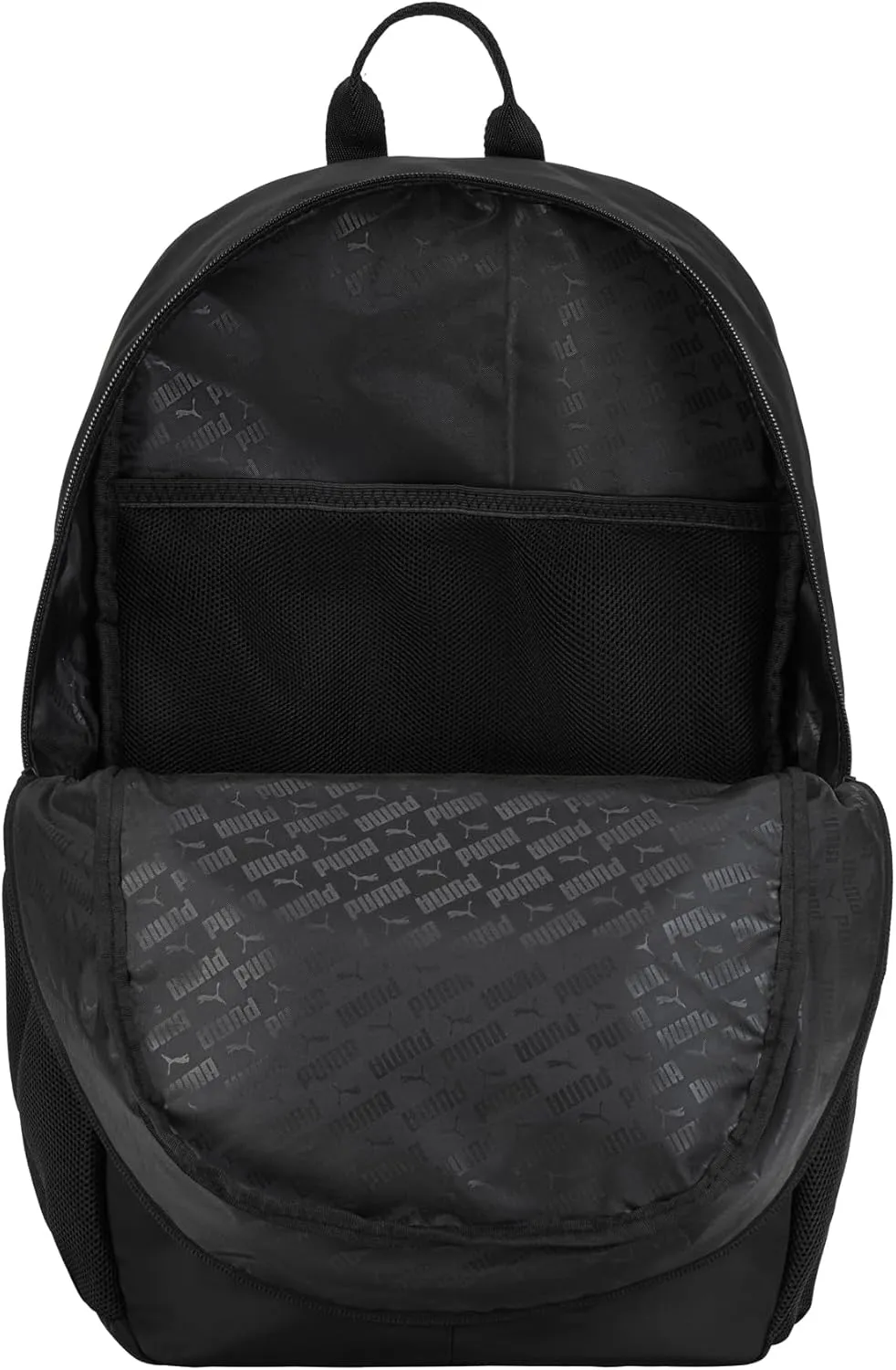 PUMA Women's Poppy Backpack, Black/Silver, Large