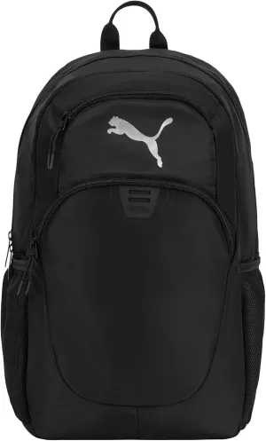 PUMA Women's Poppy Backpack, Black/Silver, Large