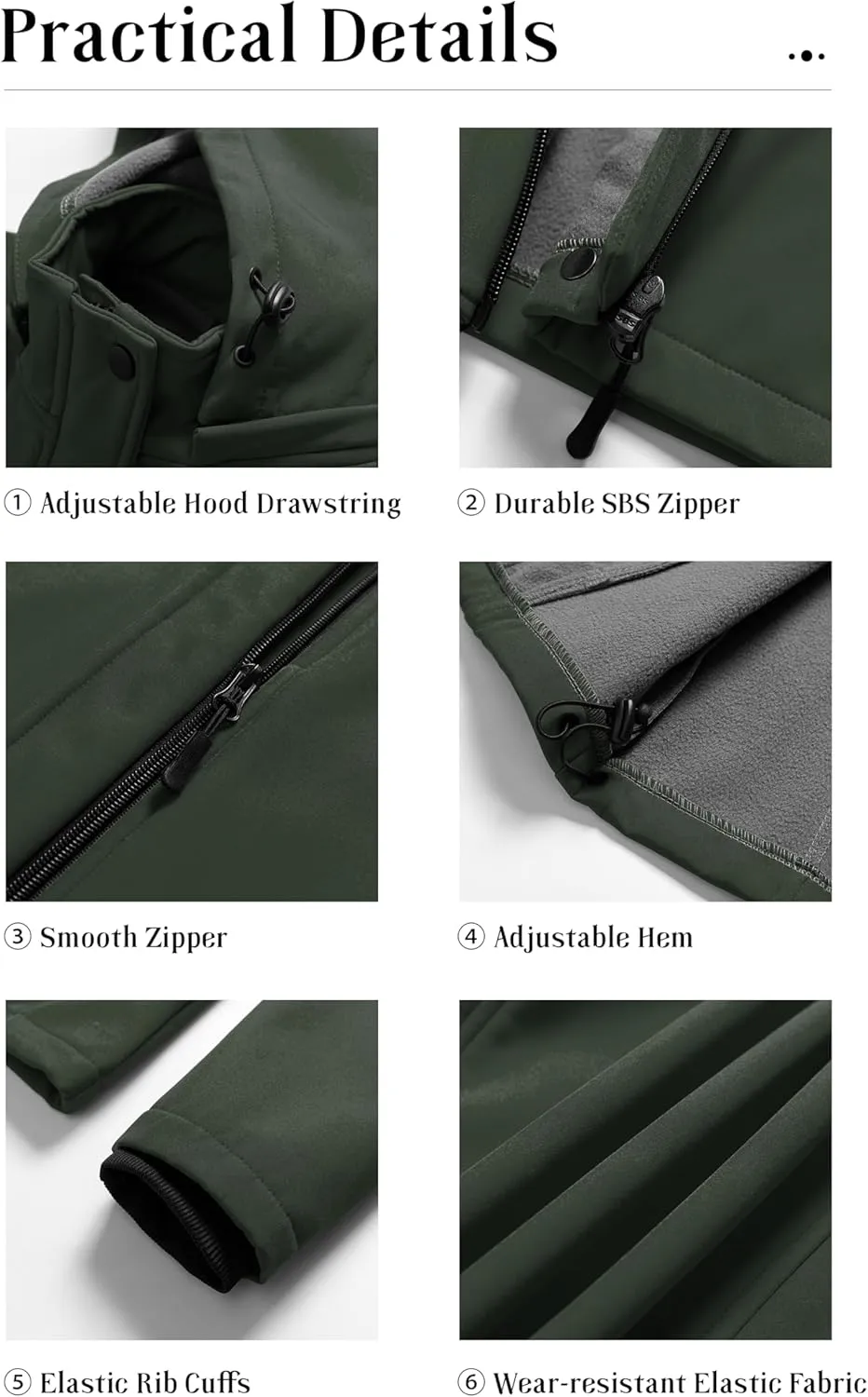 Pursky Women's Softshell Jacket Lightweight Fleece Lined Rain Jacket Waterproof Warm Windbreaker Coat With Removable Hood
