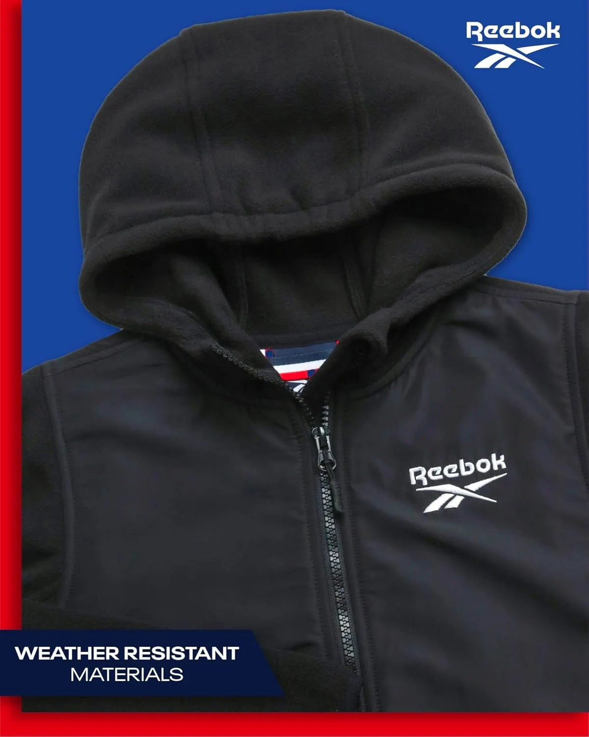 Reebok Girls' Fleece Jacket - Polar Fleece Hoodie Sweatshirt Jacket - Lightweight Coat for Girls (4-16)