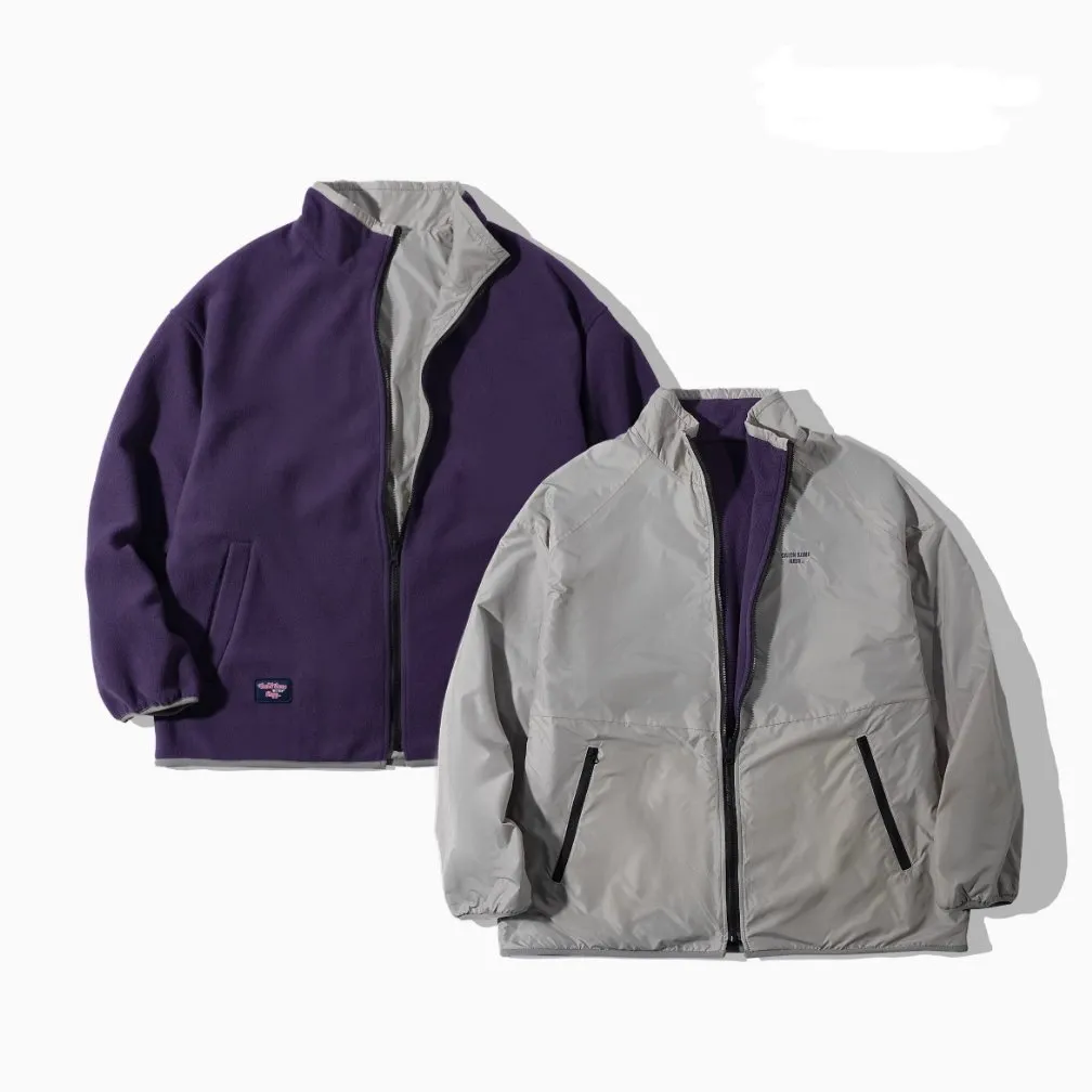 //reversible fleece jacket   N4494