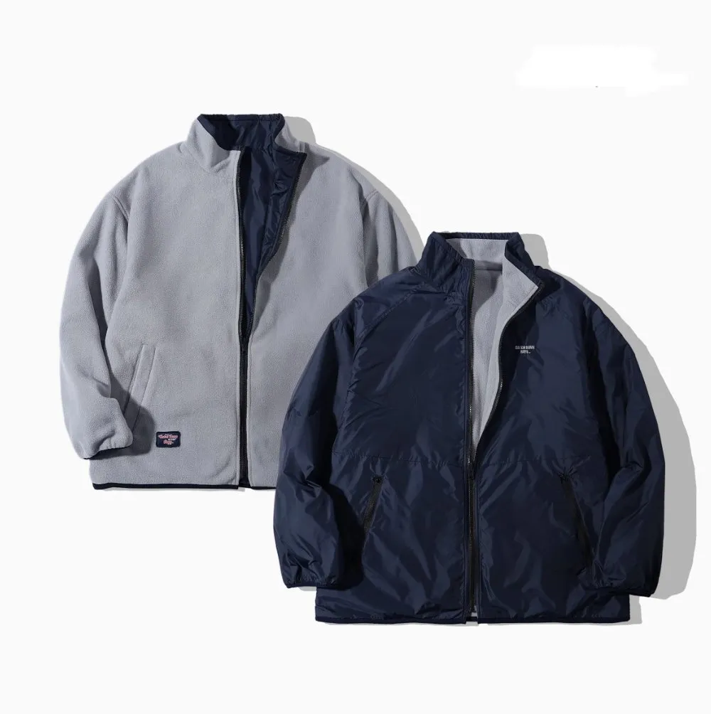 //reversible fleece jacket   N4494