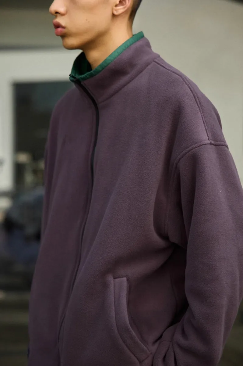 //reversible fleece jacket   N4494