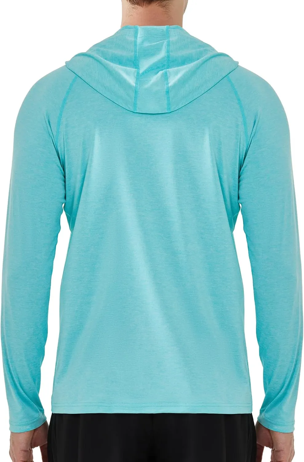 Roadbox Men's UPF 50  Fishing Shirts, Long Sleeve UV Sun Protection SPF Hoodie, Quick Dry Swim Rash Guard for Outdoor Hiking