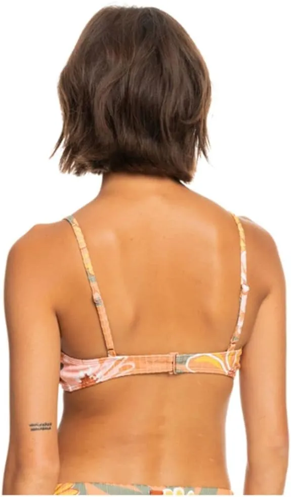 Roxy Women's Standard Ribbed Love The Surf Knotted Bikini Top