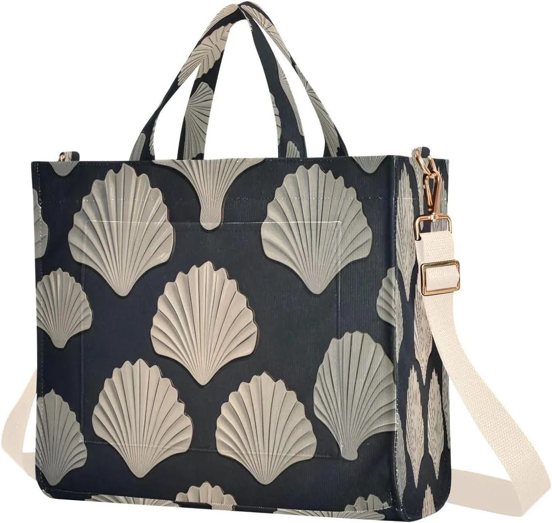 Shell Pattern Women's Tote Handbags Top Handle Satchel Shoulder Bag Crossbody Bag