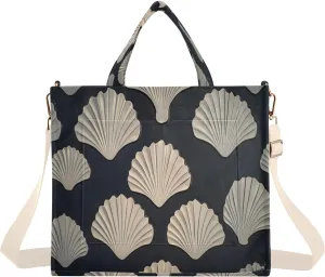 Shell Pattern Women's Tote Handbags Top Handle Satchel Shoulder Bag Crossbody Bag