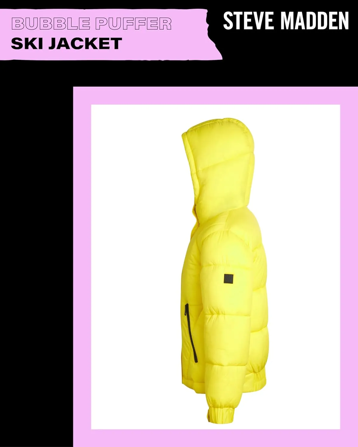 Steve Madden Girls' Winter Coat - Heavyweight Quilted Bubble Puffer Parka Ski Jacket with Faux Fur Lined Hood (Size: 4-16)