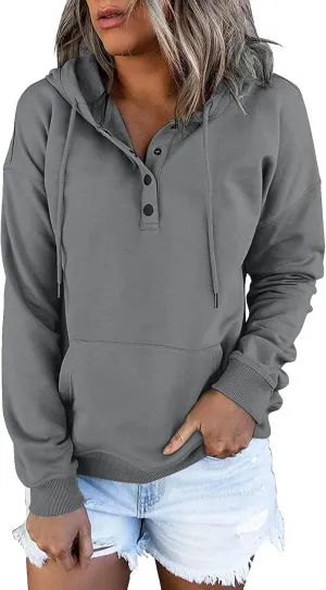 Sweatshirts for Women 2024 Plus Size Long Sleeve Drawstring Hoodies Sweaters Casual Cute Pullover Tops Fall Clothes