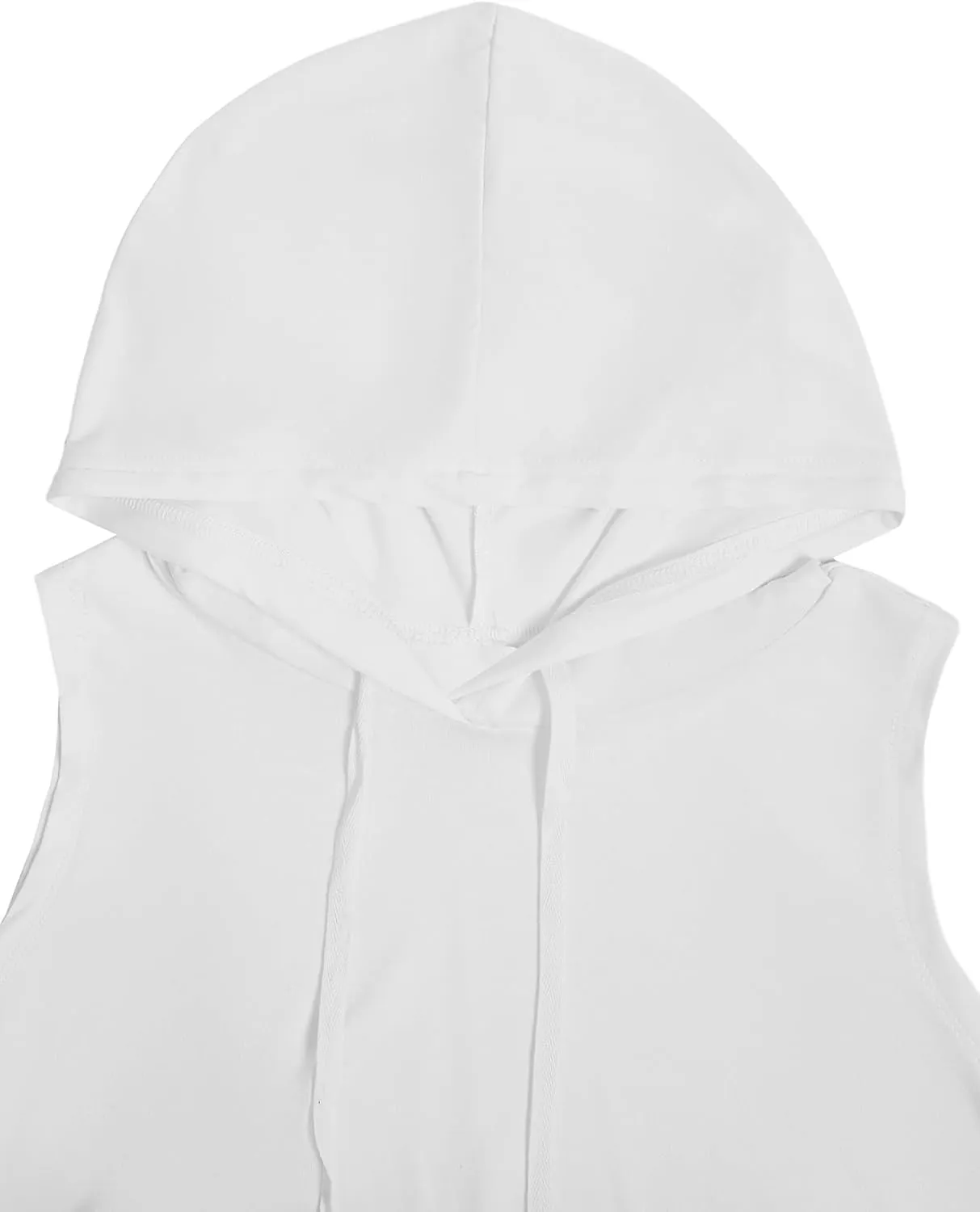 SweatyRocks Women's Summer Sleeveless Hooded Tank Top T-Shirt for Athletic Exercise Relaxed Breathable