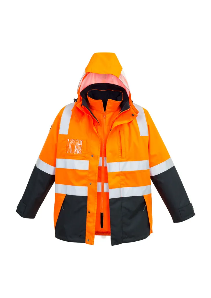 Syzmik ZJ532 Mens Hi Vis 4 in 1 Waterproof Jacket
