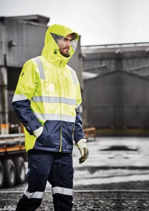 Syzmik ZJ532 Mens Hi Vis 4 in 1 Waterproof Jacket