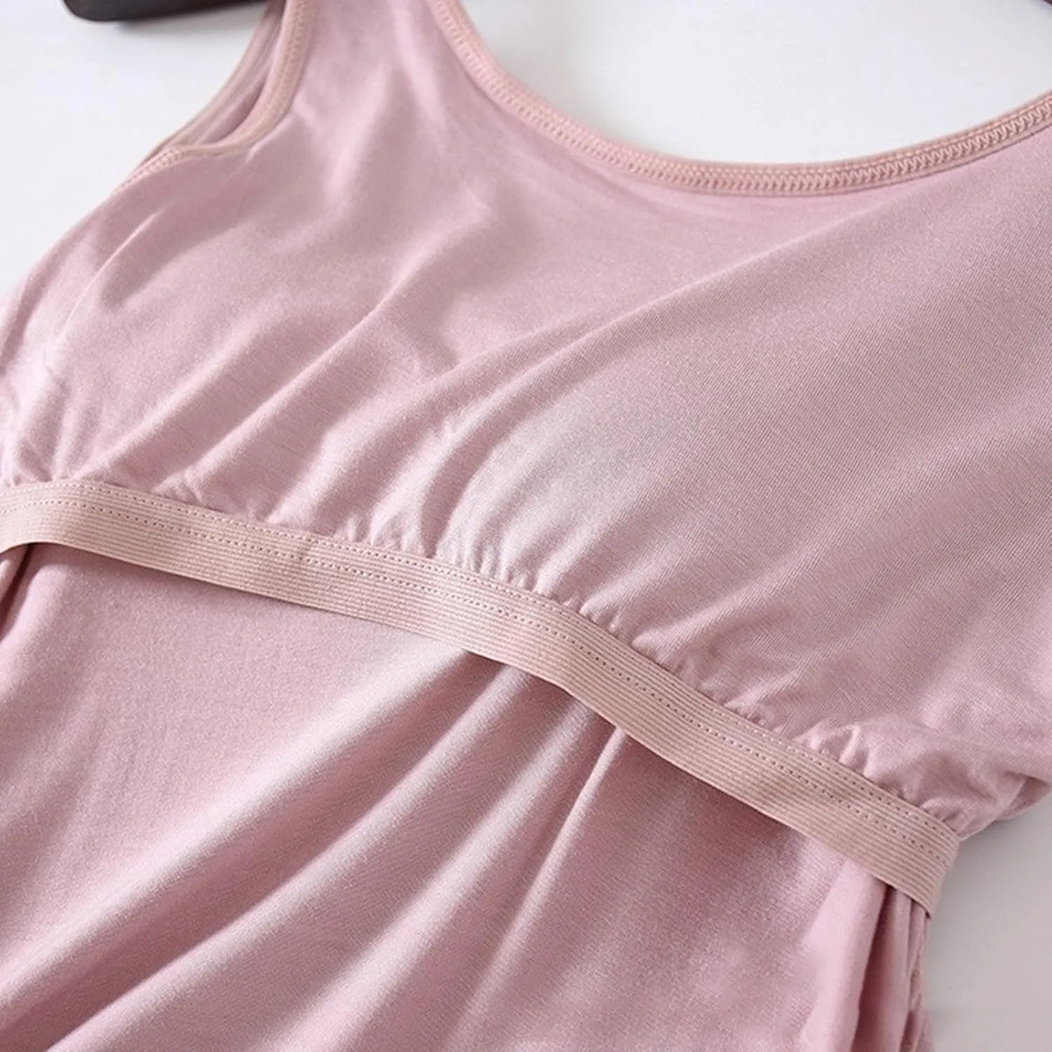 Tank Top with Built in Bra for Women Sleeveless V Neck Workout Padded Tops 2025 Summer Y2K Casual Plus Size Camisole Clothes