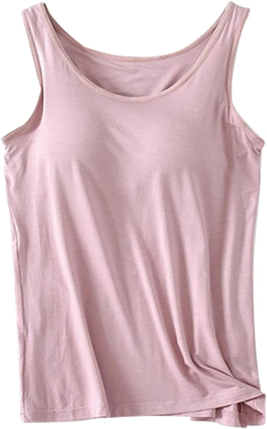 Tank Top with Built in Bra for Women Sleeveless V Neck Workout Padded Tops 2025 Summer Y2K Casual Plus Size Camisole Clothes