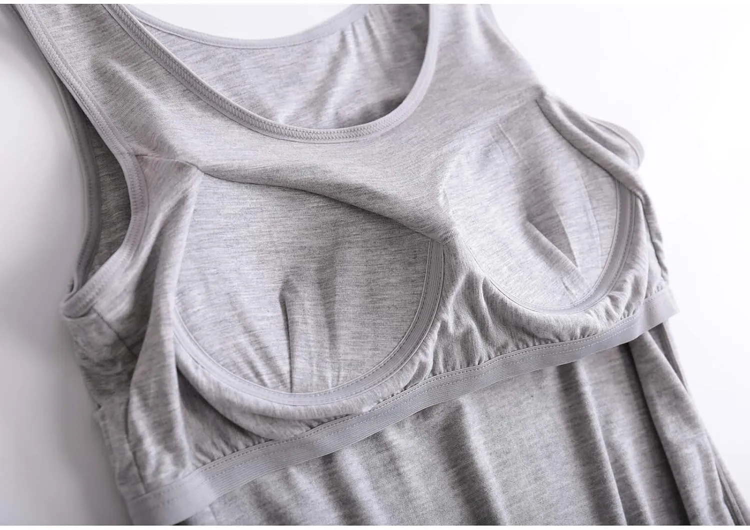 Tank Top with Built in Bra for Women Sleeveless Workout Tops Shelf Bra Tank Tops Soft Sleep Racerback Camis Yoga Shirt