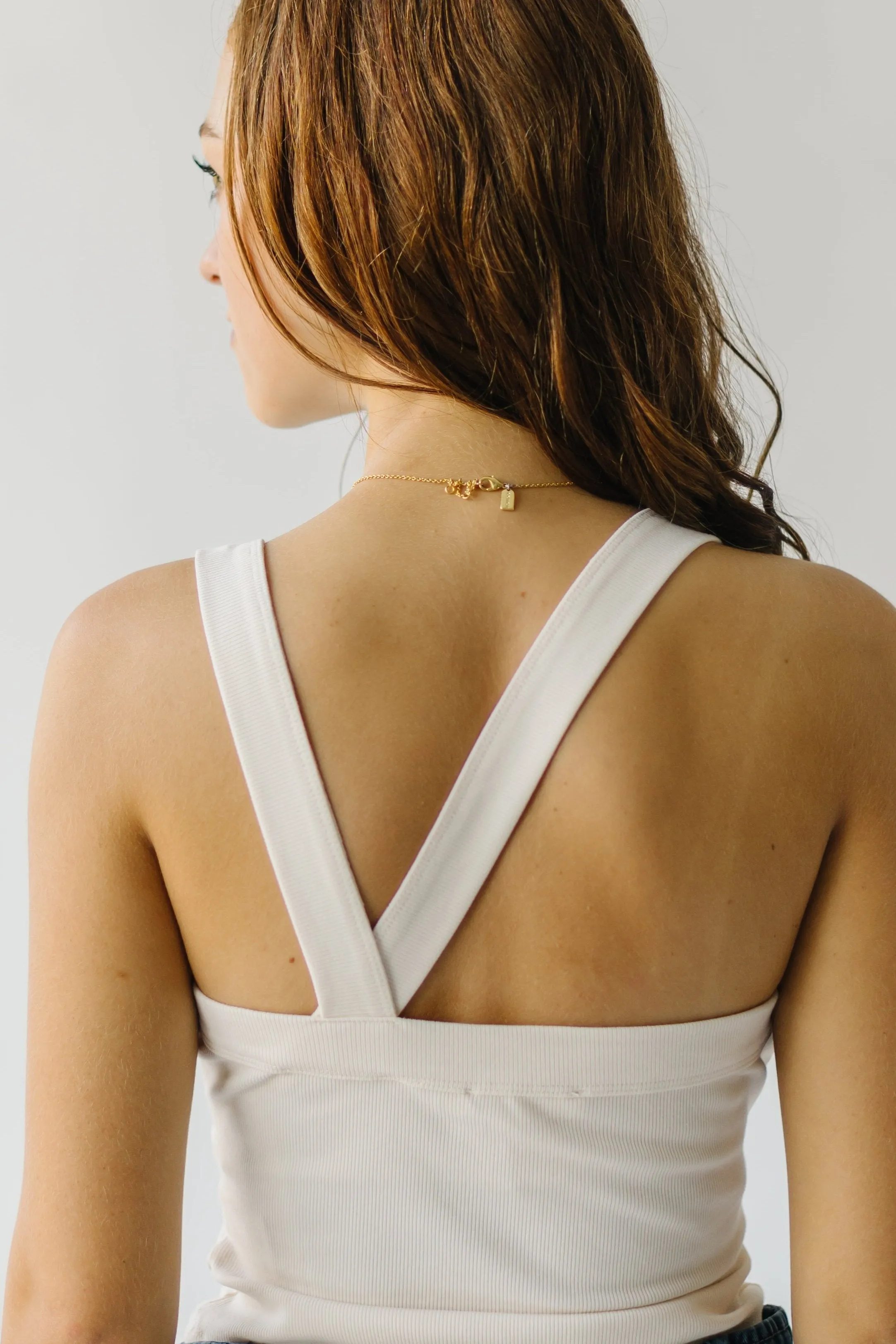 The Alecia Racerback Tank in Ivory