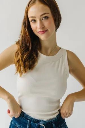 The Alecia Racerback Tank in Ivory