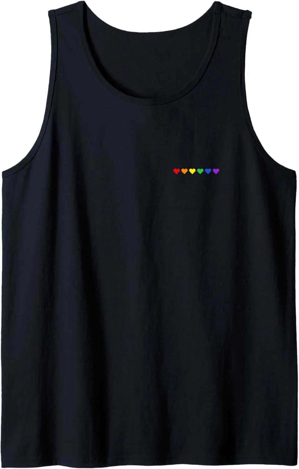 Tiny Rainbow Hearts Subtle Pride Month Flag LGBT Gay Rights Tank Top