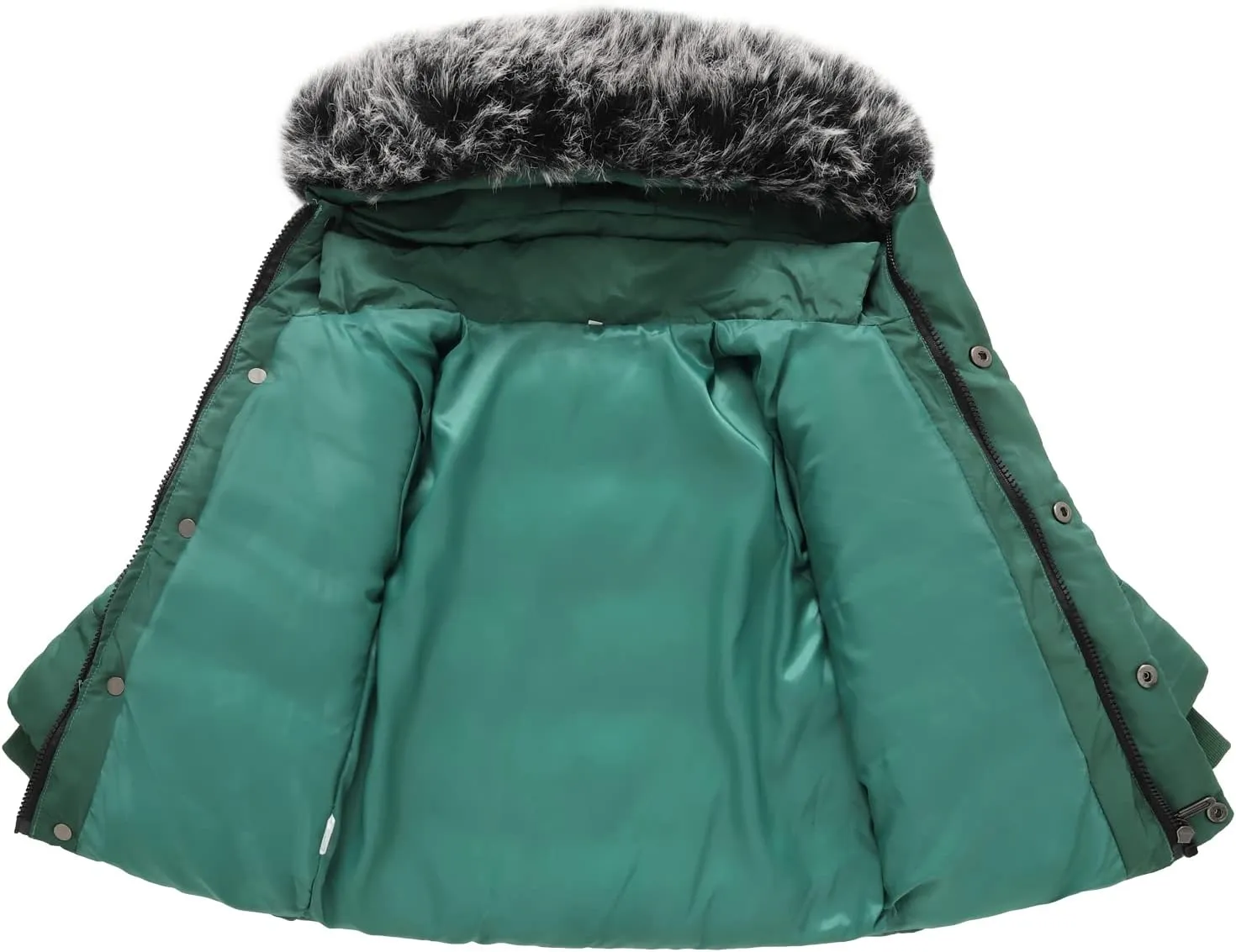 Toddler Coat with Thicken Fur Collar & Hoodie - Warm Winter Puffer Jacket