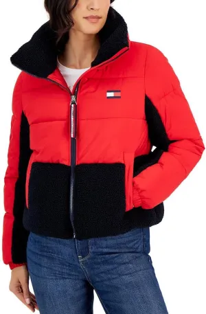 Tommy Hilfiger Women's Nylon Sherpa Puffer Jacket