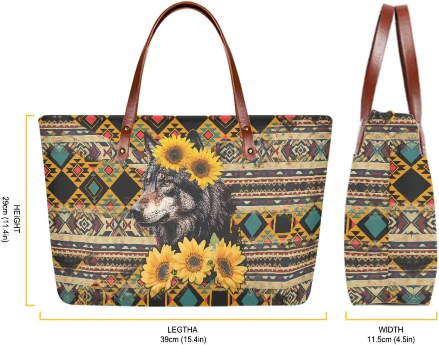 Top Handle Purse for Women, Large Tote Handbag With PU Wallet Set