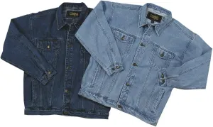 TRENDWAVE SPORTSWEAR Classic Vintage Denim Trucker Jacket/Sorority Jacket