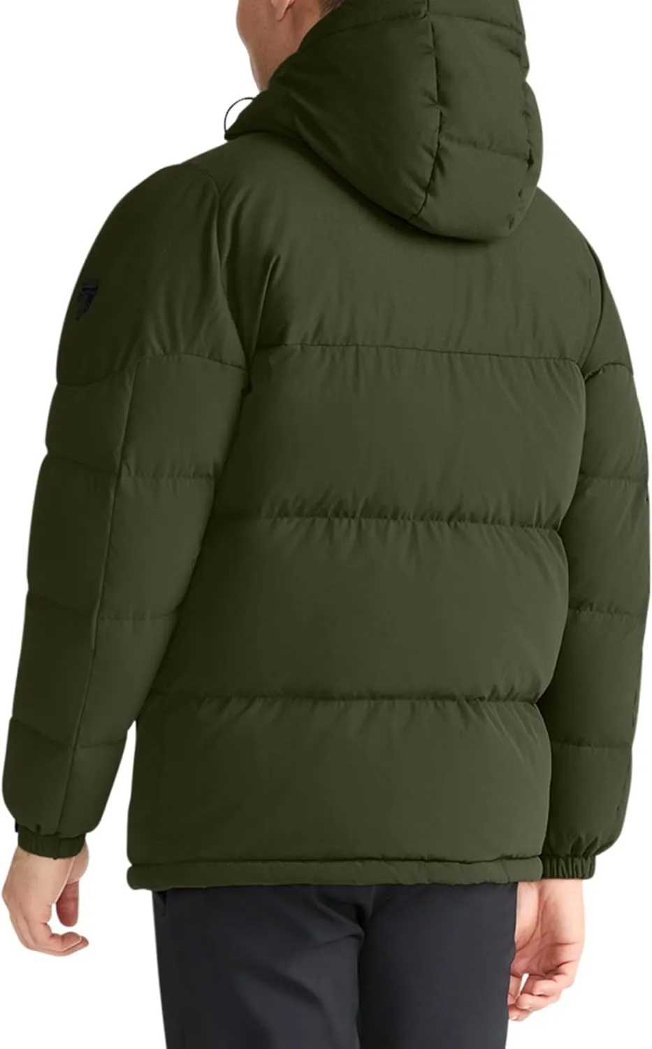 TUMI Men's Mini Ripstop Down Fill Quilted Heavyweight Puffer - Men's Nylon Jacket - Magnetic Cuffs & Throat Gusset