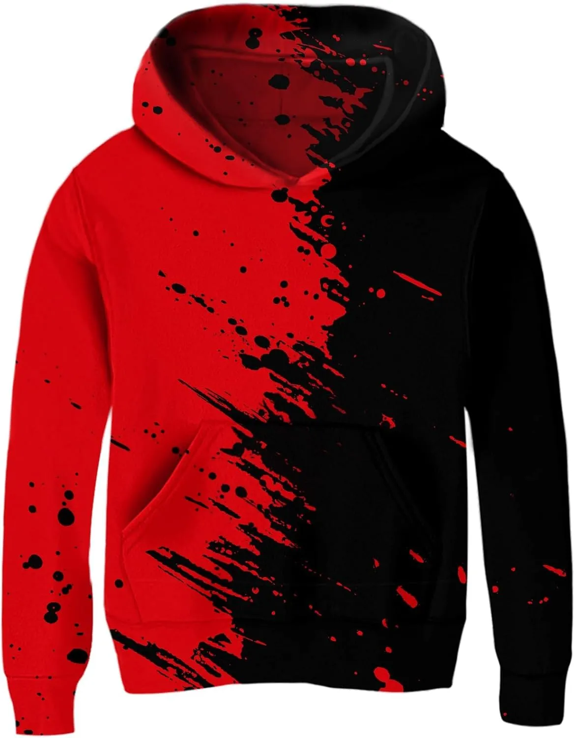 uideazone Hoodies for Boys Girls 3D Printed Hooded Sweatshirts Long Sleeve Pullover Hoody with Pocket 3-16Y
