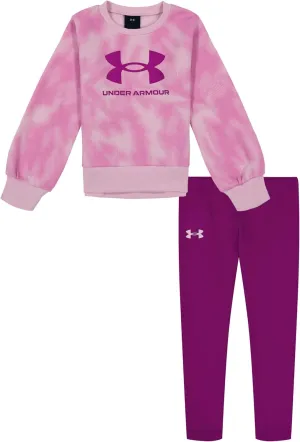 Under Armour girls Hoodie Set, Bottoms & Hoodie, Lightweight & Relaxed Fit