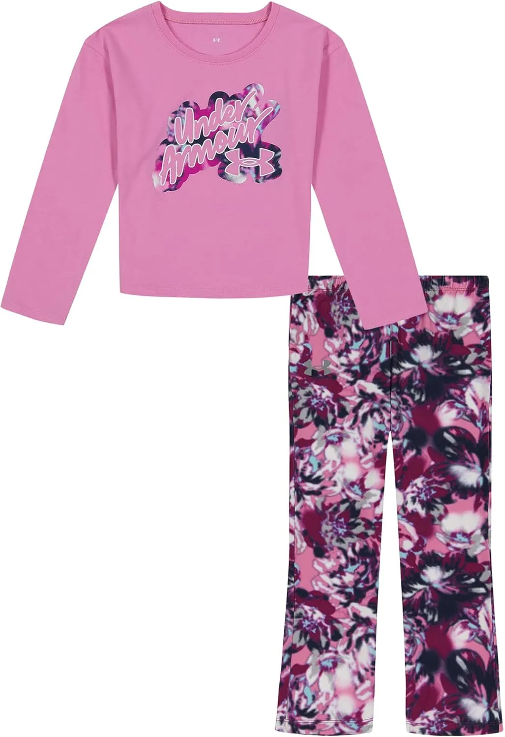 Under Armour girls Hoodie Set, Bottoms & Hoodie, Lightweight & Relaxed Fit