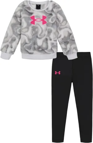 Under Armour girls Hoodie Set, Bottoms & Hoodie, Lightweight & Relaxed Fit