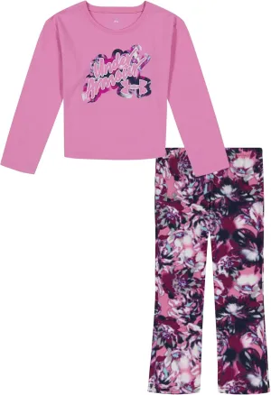 Under Armour girls Hoodie Set, Bottoms & Hoodie, Lightweight & Relaxed Fit