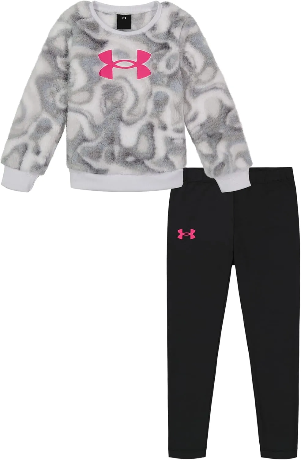 Under Armour girls Hoodie Set, Bottoms & Hoodie, Lightweight & Relaxed Fit