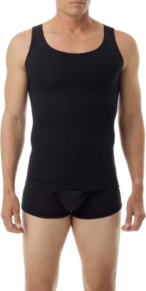 Underworks Mens Cotton Performance Compression Tank Top - for Workouts, Slimming, and as Undershirt
