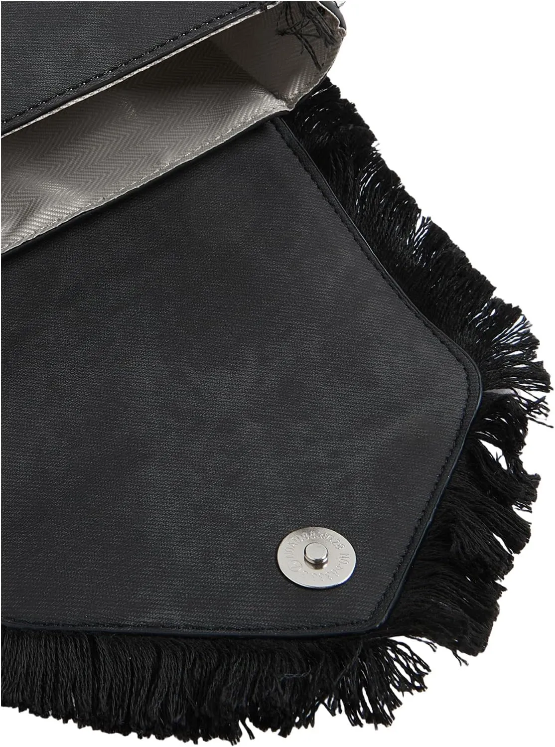 Verdusa Women's Top Handle Clutch Handbag Fringe Crossbody Bags with Chain Strap