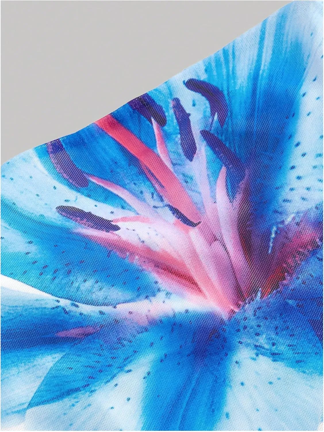 Verdusa Women's Y2K Tie Dye Floral Backless Summer Top Cowgirl Western Bandana Tops
