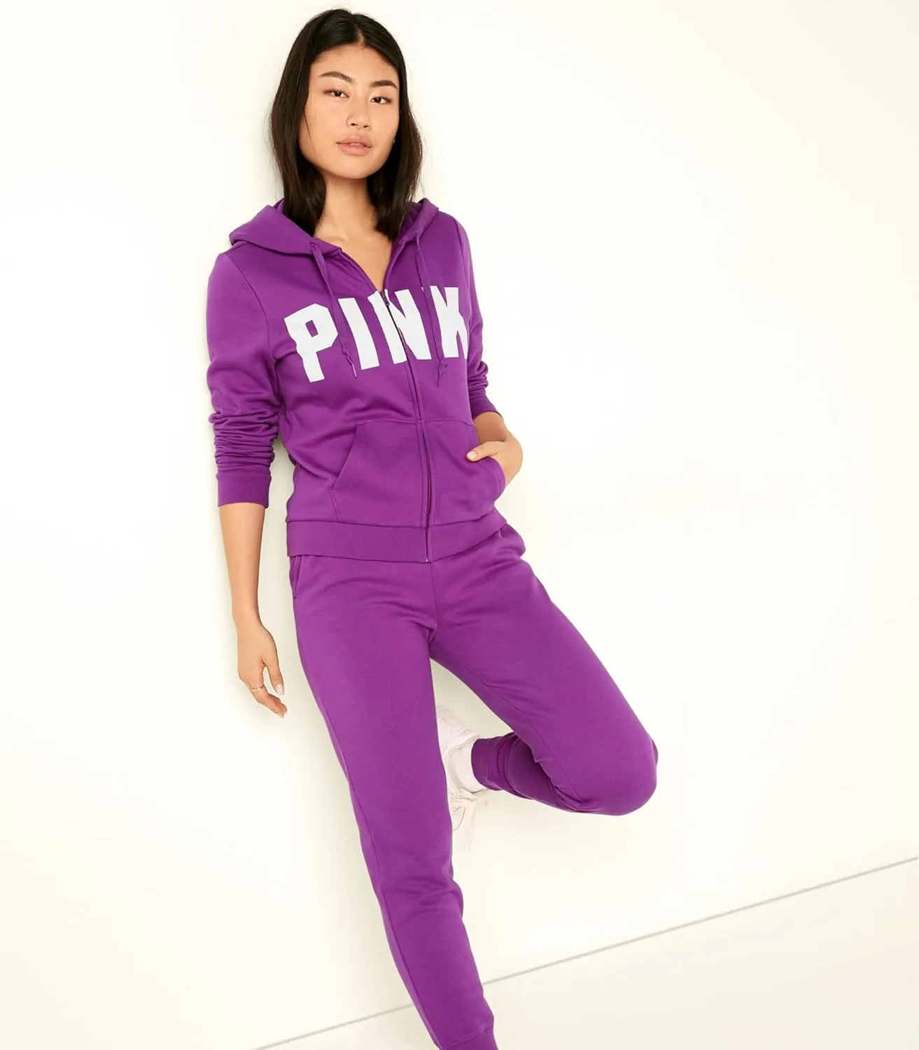 Victoria's Secret Women's PINK Logo Full Zip-up Sweatshirt (XS-XXL)
