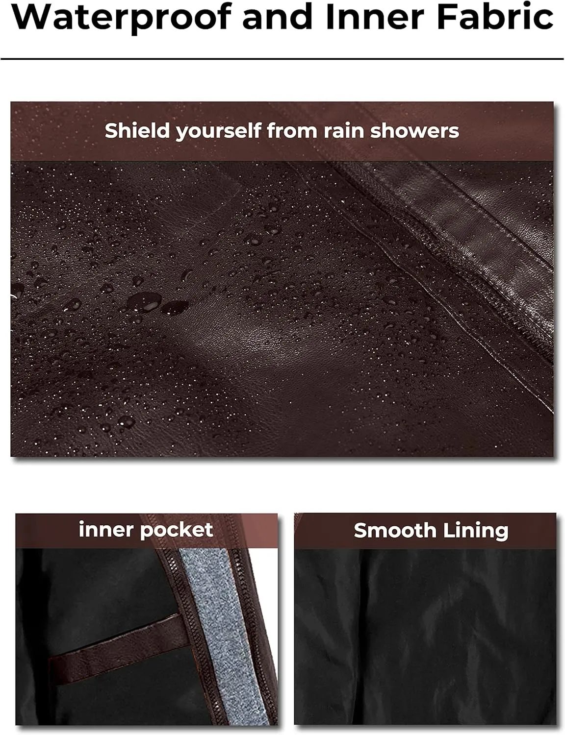 wantdo Men's Faux Leather Jacket with Removable Hood Motorcycle Jacket Casual Warm Winter Coat