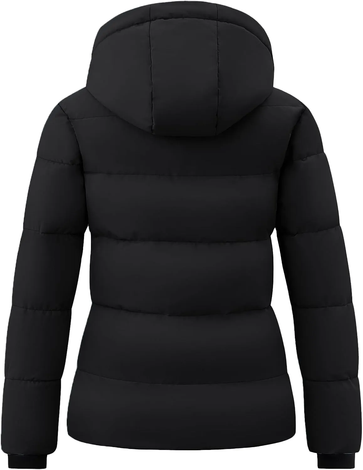 Wantdo Women's Winter Puffer Jacket Thicken Winter Coat Warm Padded Jacket with Hood