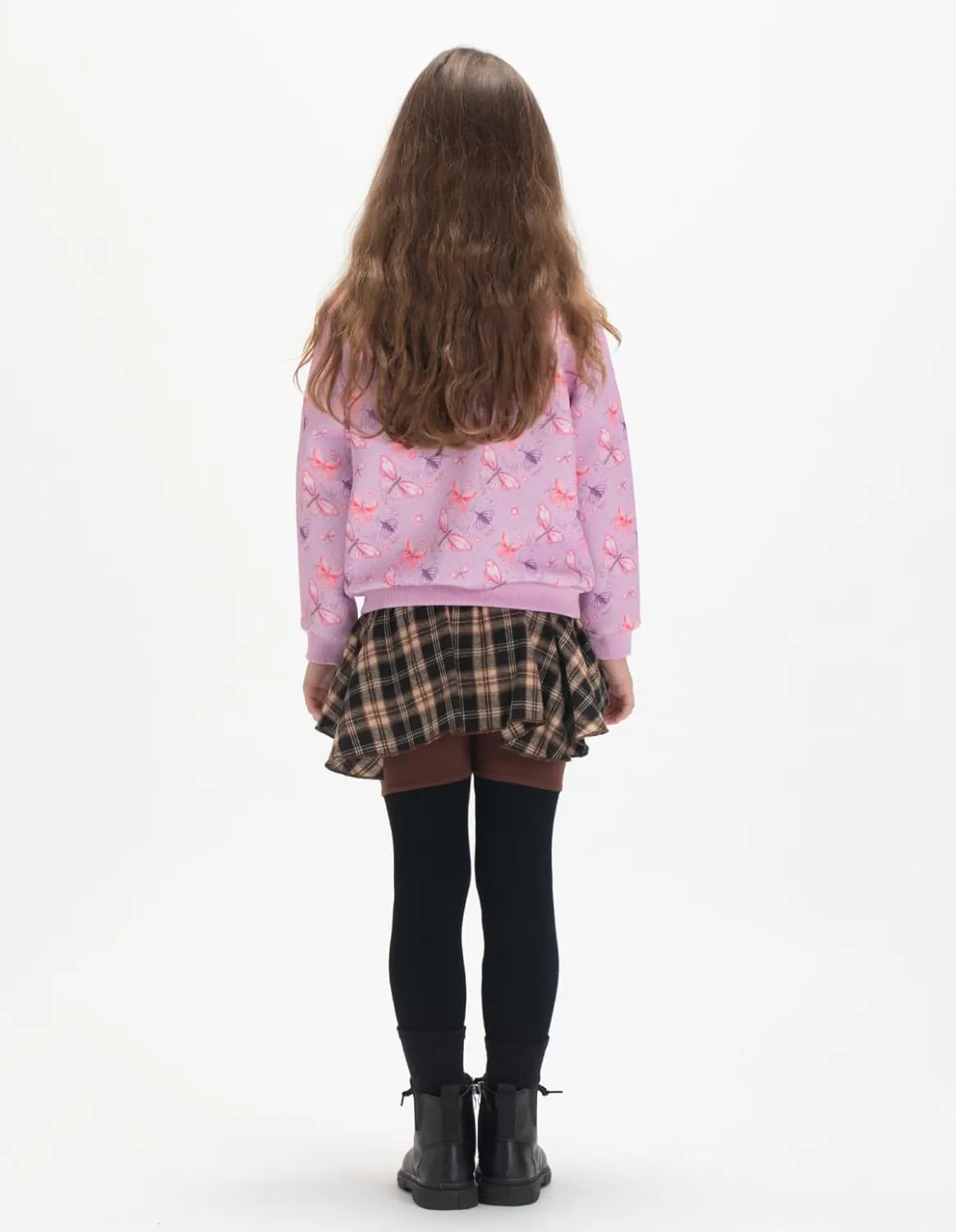 WELAKEN Girls Lightweight Bomber Jacket Floral Print Full Zip Outwear Jacket with Pockets