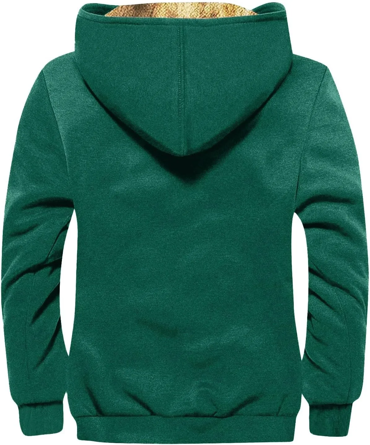 Winter Jackets For Men Sherpa With Hood Casual Winter Coats Fleece Zipper Hoodie Big And Tall 2024 Fall Outfits Pocket